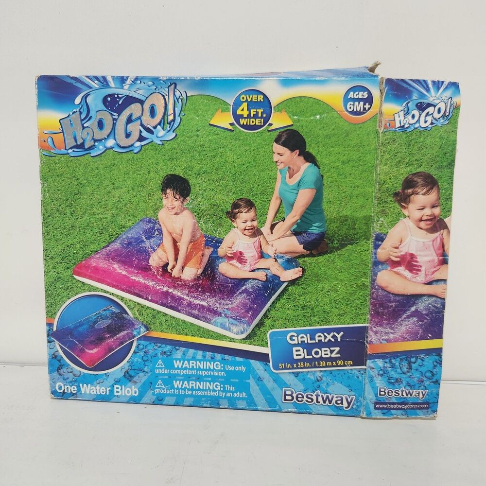 Bestway H2O Go Galaxy Blobz 51x35" Inflatable Spraying Sprinkler Water Blob NOB